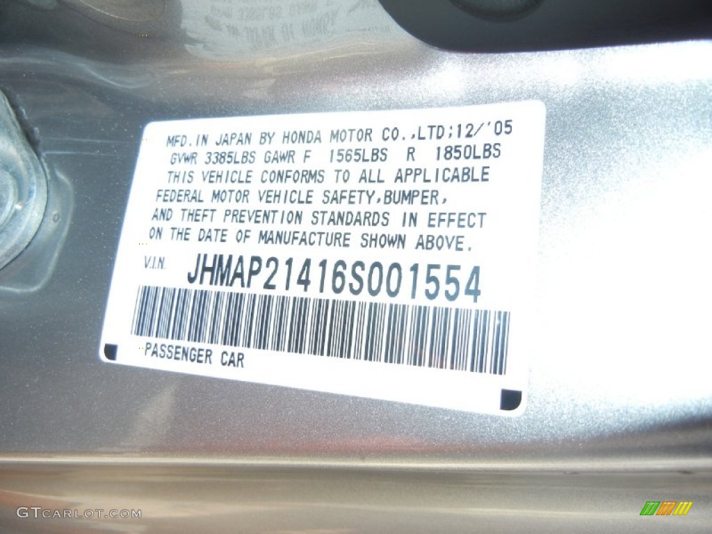 2006 S2000 Roadster - Sebring Silver Metallic / Black photo #6