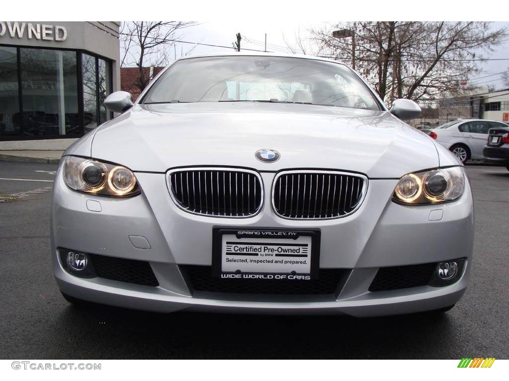 2009 3 Series 328xi Coupe - Titanium Silver Metallic / Black photo #2