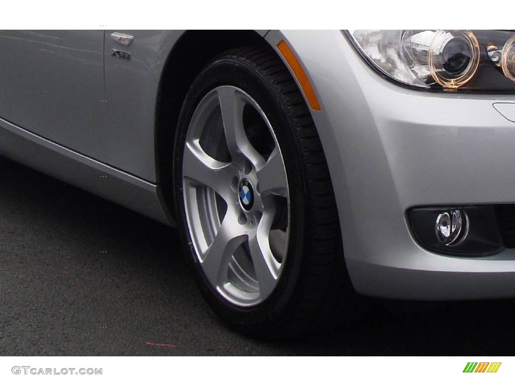 2009 3 Series 328xi Coupe - Titanium Silver Metallic / Black photo #6