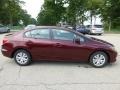 Crimson Pearl - Civic LX Sedan Photo No. 5