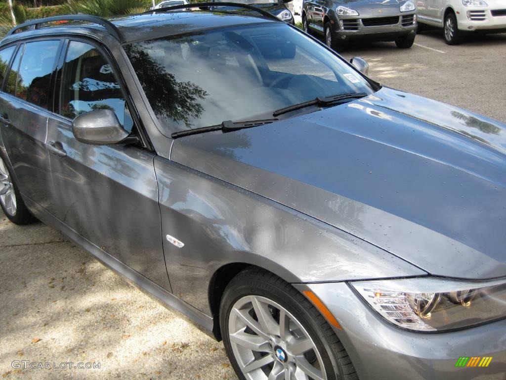 2009 3 Series 328i Sport Wagon - Space Grey Metallic / Black photo #3
