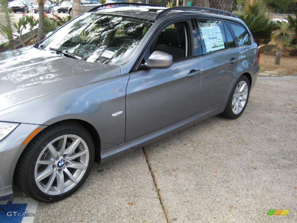 2009 3 Series 328i Sport Wagon - Space Grey Metallic / Black photo #5