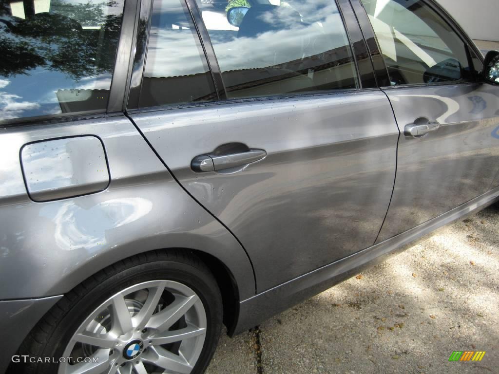 2009 3 Series 328i Sport Wagon - Space Grey Metallic / Black photo #7