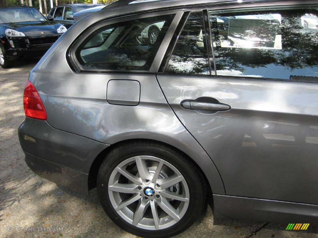 2009 3 Series 328i Sport Wagon - Space Grey Metallic / Black photo #8