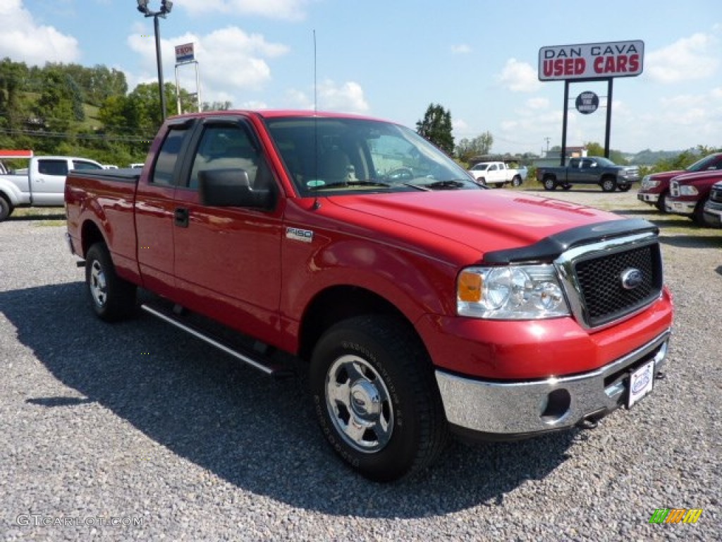 Bright Red Ford F150