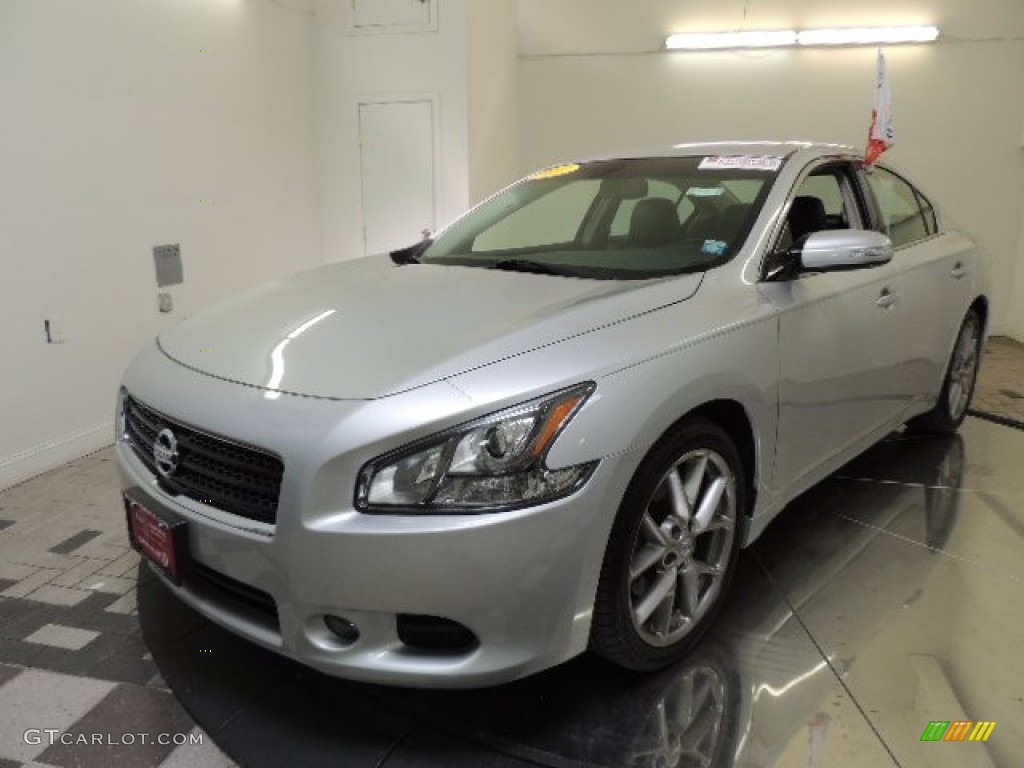 2011 Maxima 3.5 SV - Brilliant Silver / Charcoal photo #1