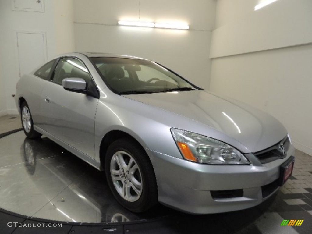 2007 Accord EX Coupe - Alabaster Silver Metallic / Black photo #3