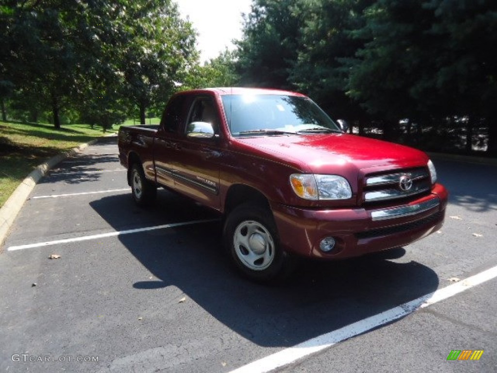 2006 Tundra SR5 Access Cab - Salsa Red Pearl / Taupe photo #1