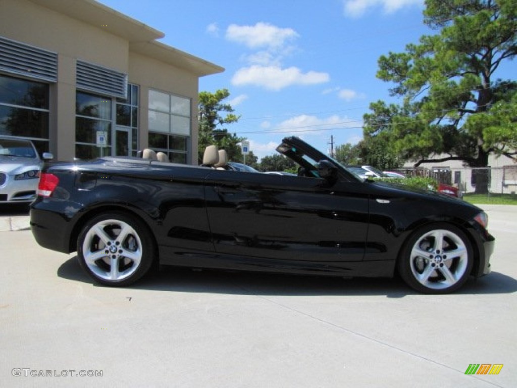 Jet Black 2011 BMW 1 Series 135i Convertible Exterior Photo #70537588