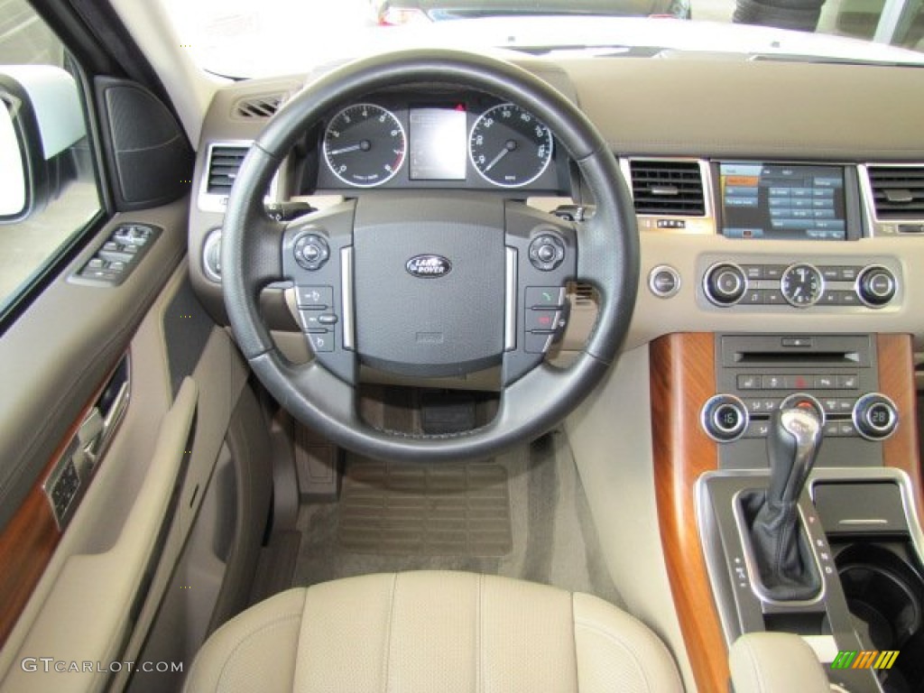 2011 Land Rover Range Rover Sport HSE LUX Almond/Nutmeg Dashboard Photo #70538074