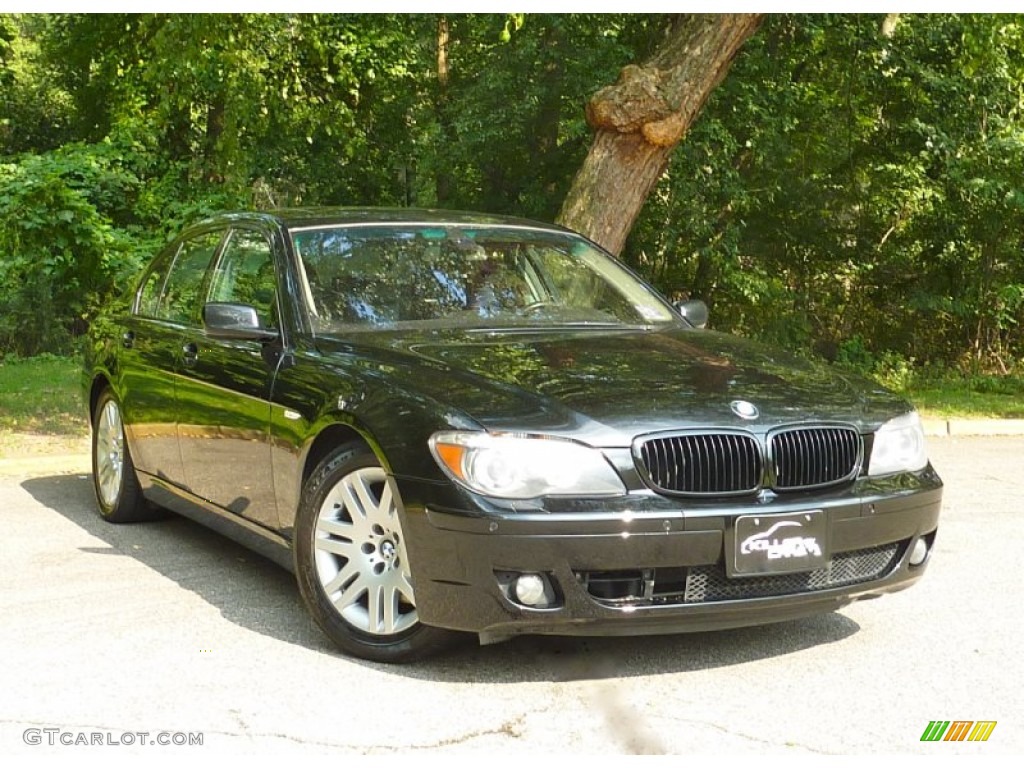 2006 7 Series 750i Sedan - Black Sapphire Metallic / Black/Black photo #1