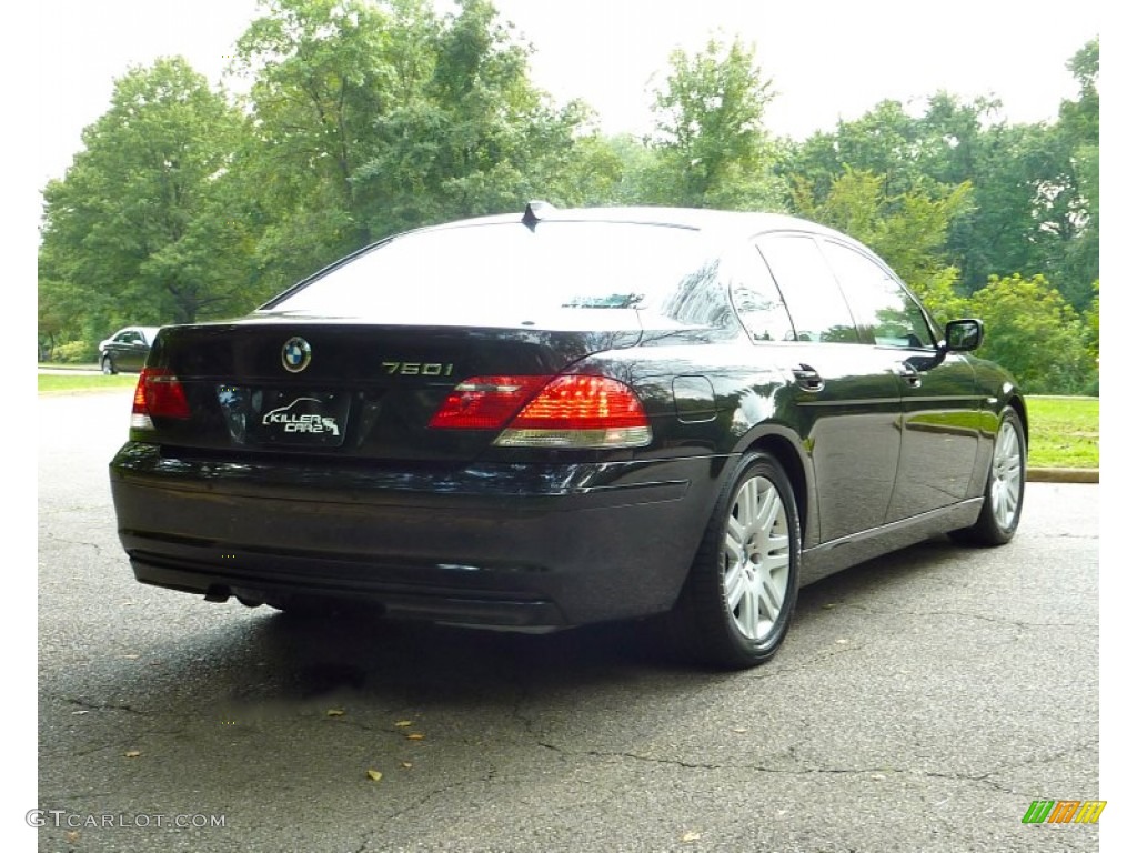2006 7 Series 750i Sedan - Black Sapphire Metallic / Black/Black photo #5
