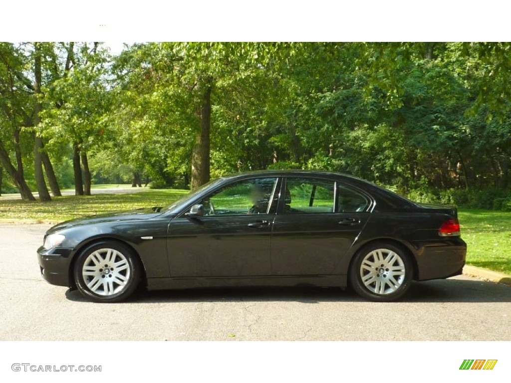 2006 7 Series 750i Sedan - Black Sapphire Metallic / Black/Black photo #10