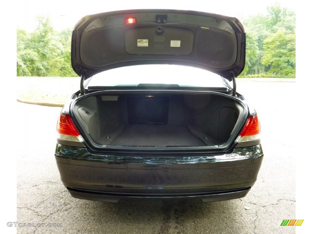 2006 7 Series 750i Sedan - Black Sapphire Metallic / Black/Black photo #29