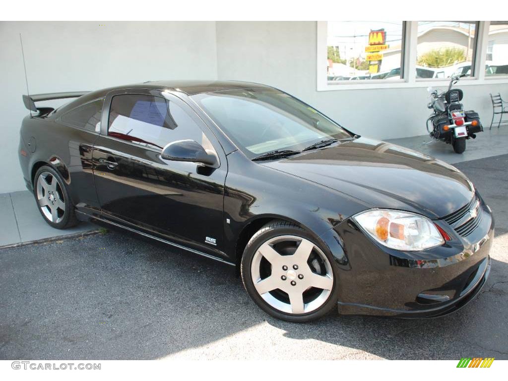 2006 Cobalt SS Supercharged Coupe - Black / Ebony/Red photo #2