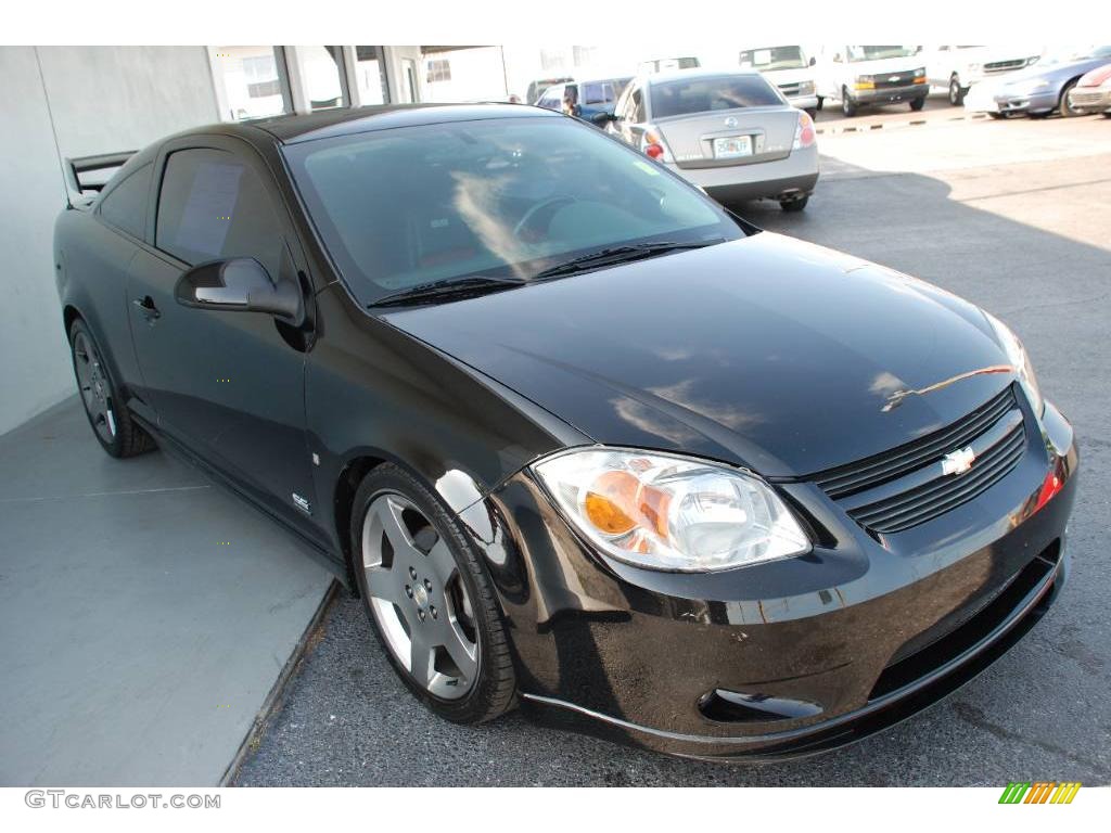 2006 Cobalt SS Supercharged Coupe - Black / Ebony/Red photo #3