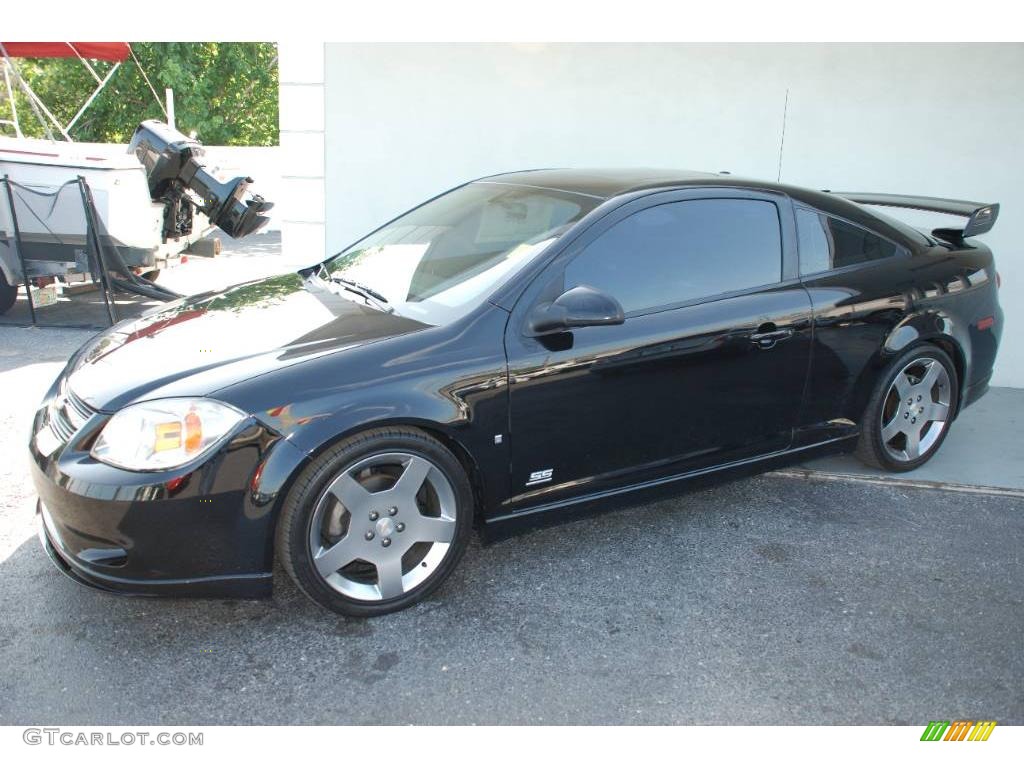 2006 Cobalt SS Supercharged Coupe - Black / Ebony/Red photo #8