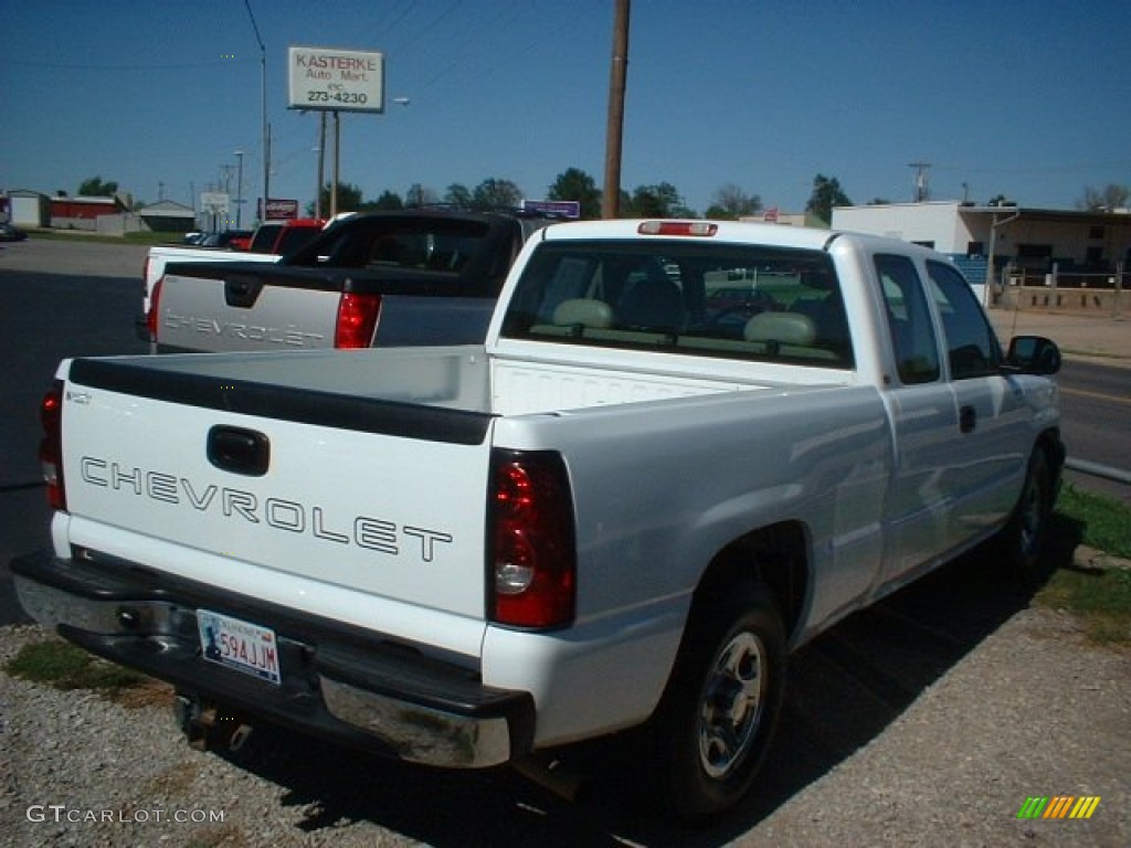 2004 Silverado 1500 LS Extended Cab - Summit White / Tan photo #4