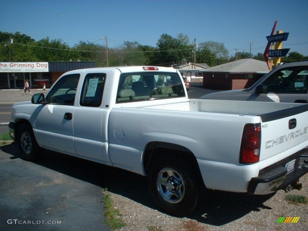 2004 Silverado 1500 LS Extended Cab - Summit White / Tan photo #6