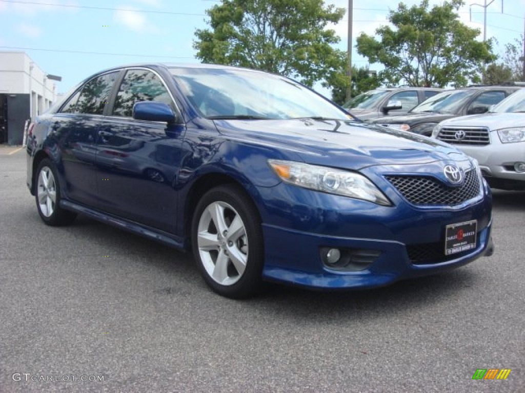 2011 Camry SE - Blue Ribbon Metallic / Dark Charcoal photo #1