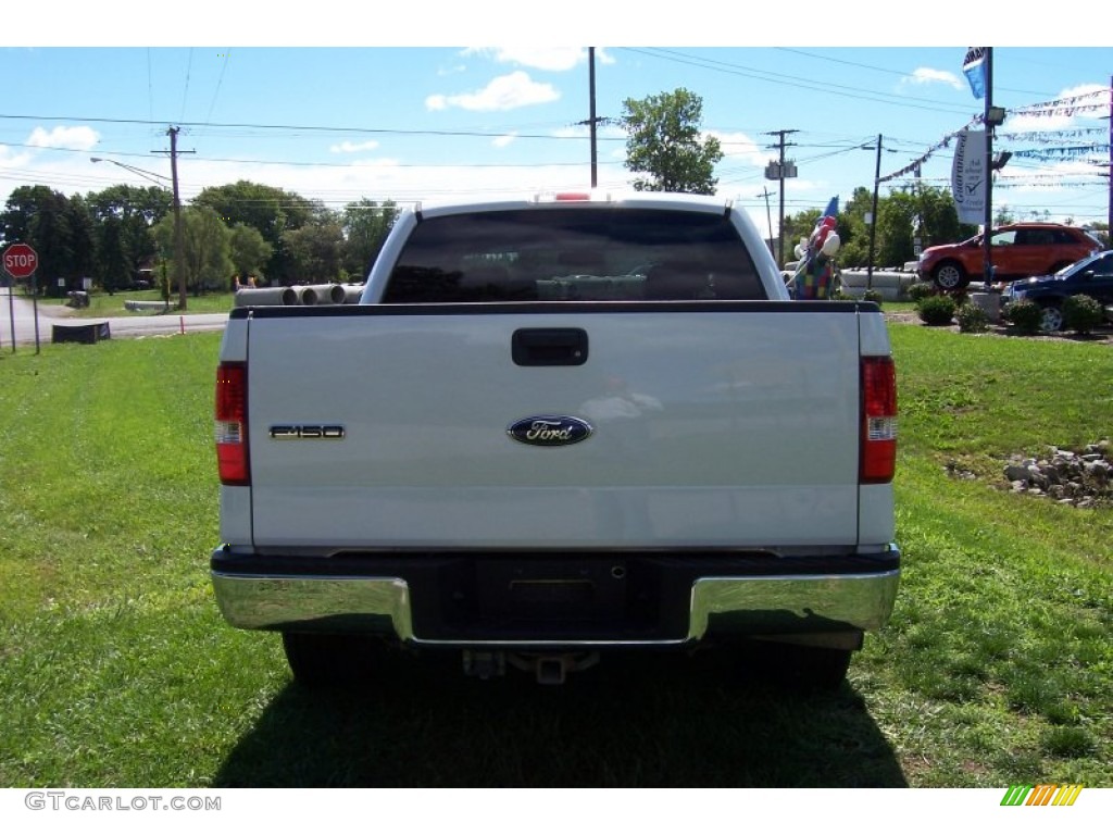 2006 F150 Lariat SuperCrew - Oxford White / Black photo #4