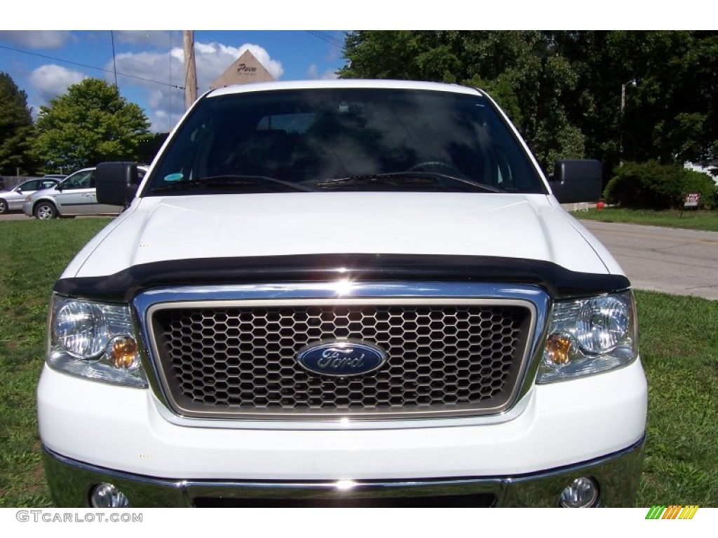 2006 F150 Lariat SuperCrew - Oxford White / Black photo #11