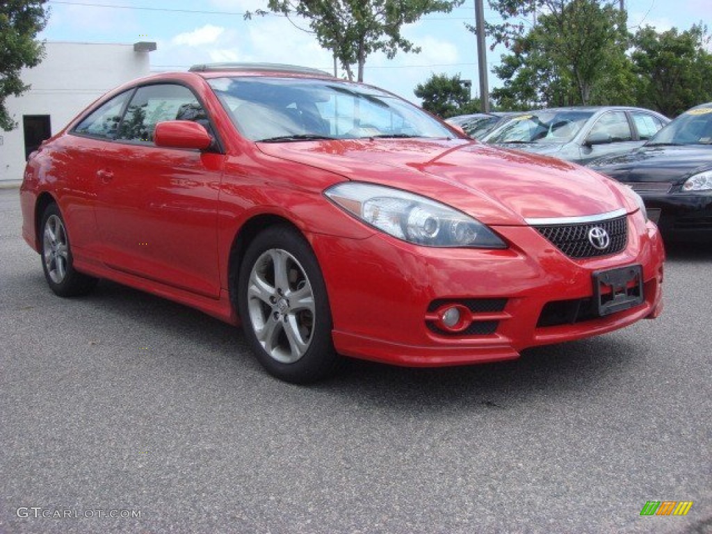2007 Solara Sport V6 Coupe - Absolutely Red / Dark Charcoal photo #1