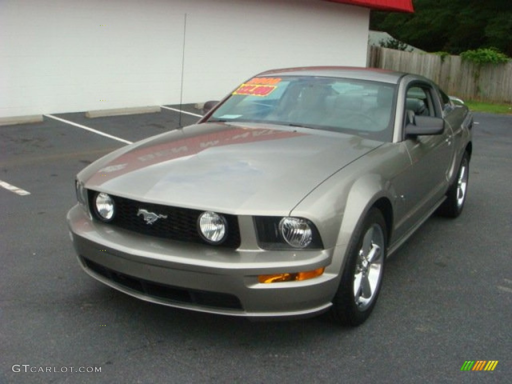2008 Mustang GT Deluxe Coupe - Vapor Silver Metallic / Light Graphite photo #1