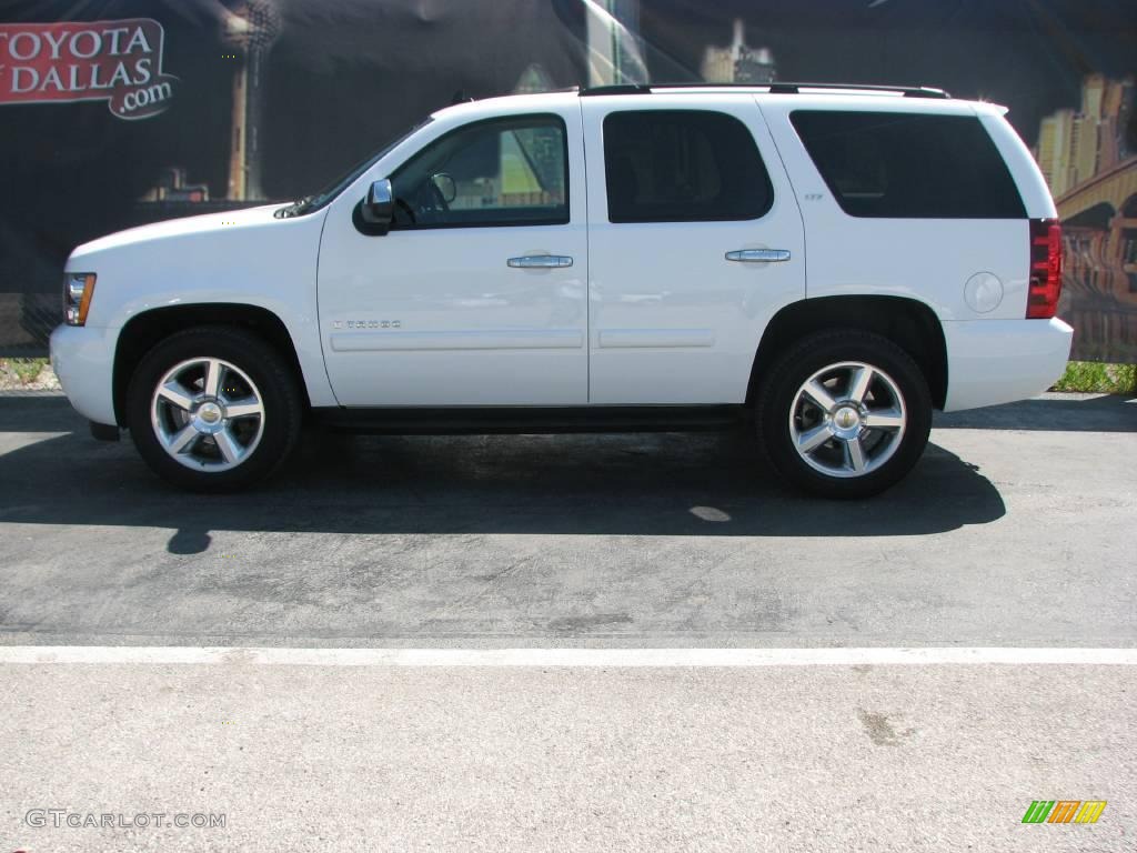 2007 Tahoe LTZ - Summit White / Light Cashmere/Ebony photo #1