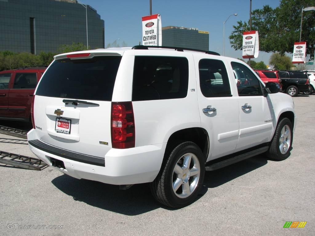 2007 Tahoe LTZ - Summit White / Light Cashmere/Ebony photo #6