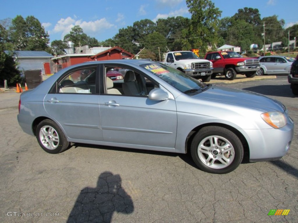 Ice Blue Kia Spectra