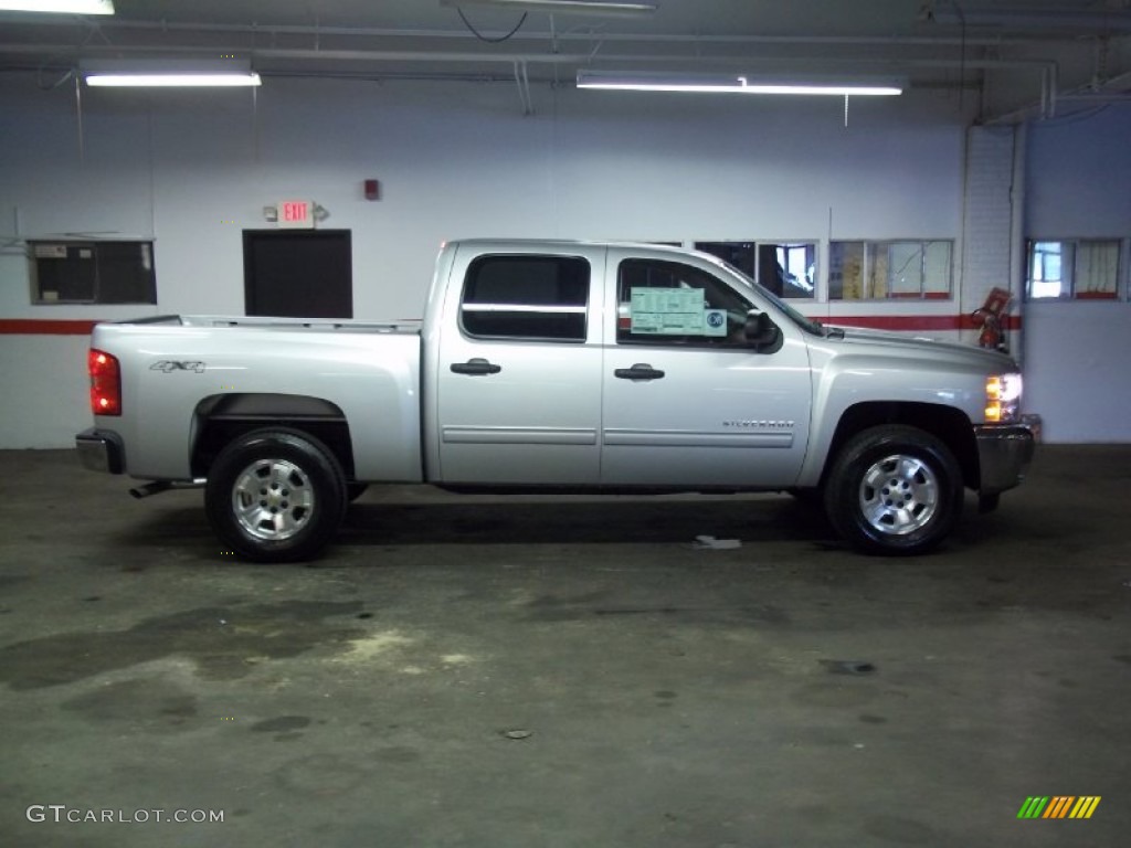 2013 Silverado 1500 LT Crew Cab 4x4 - Silver Ice Metallic / Ebony photo #4