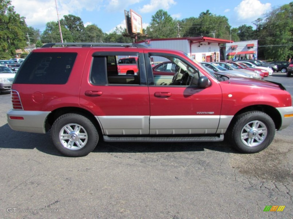 2002 Mountaineer AWD - Toreador Red Metallic / Medium Dark Parchment photo #3
