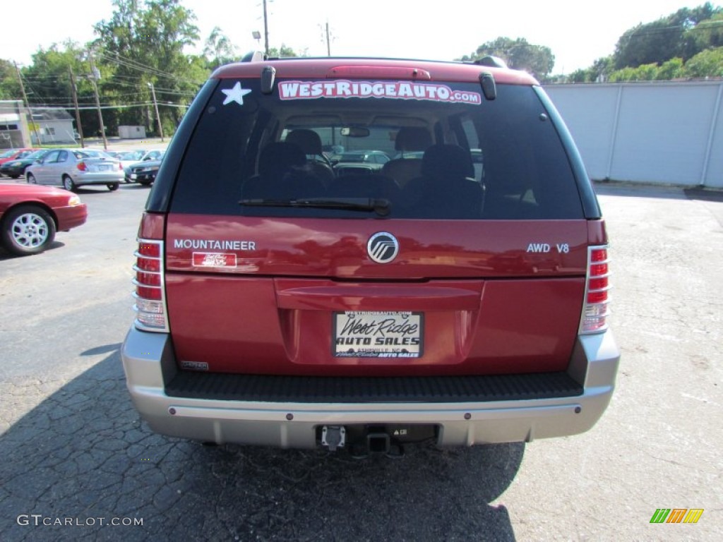 2002 Mountaineer AWD - Toreador Red Metallic / Medium Dark Parchment photo #6