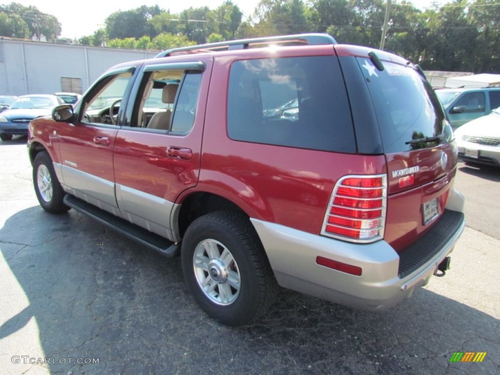 2002 Mountaineer AWD - Toreador Red Metallic / Medium Dark Parchment photo #7