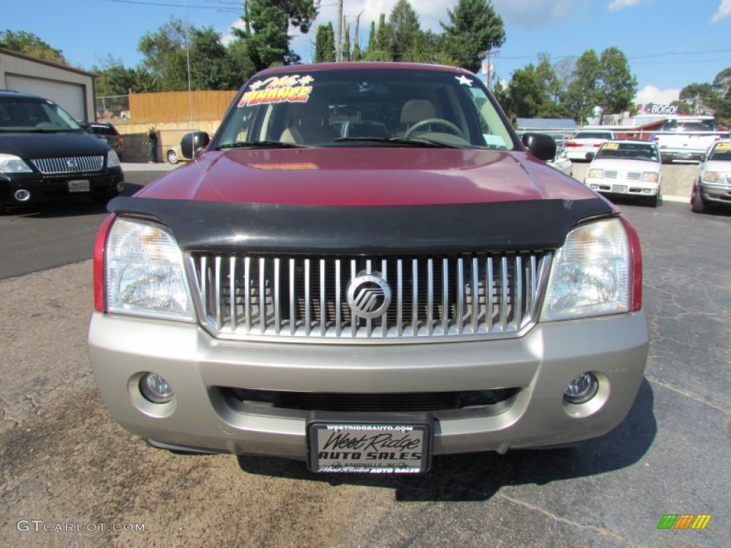 2002 Mountaineer AWD - Toreador Red Metallic / Medium Dark Parchment photo #12