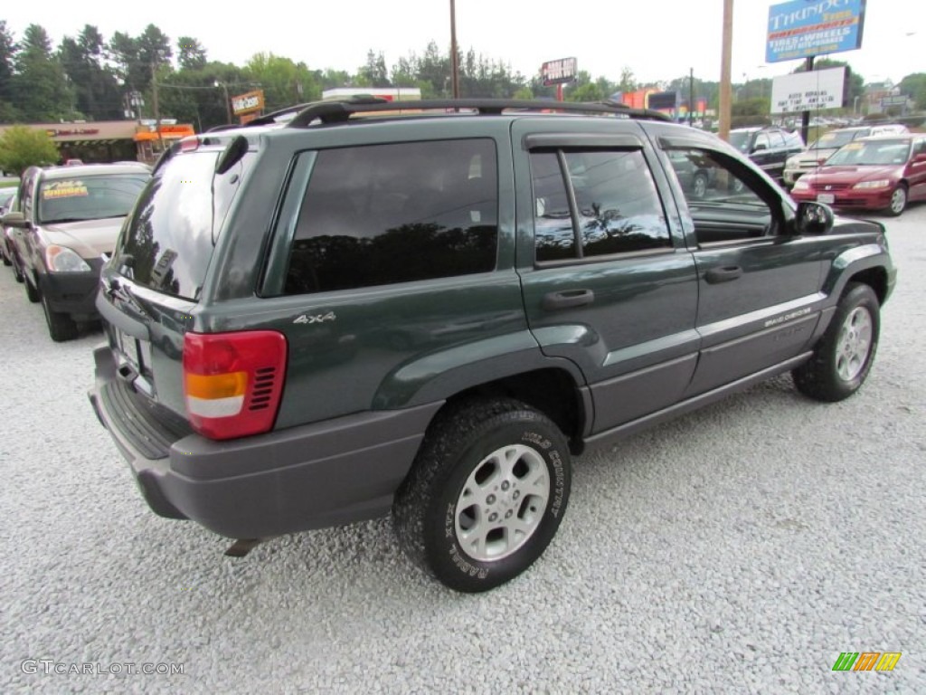 2001 Grand Cherokee Laredo 4x4 - Shale Green Metallic / Agate photo #3