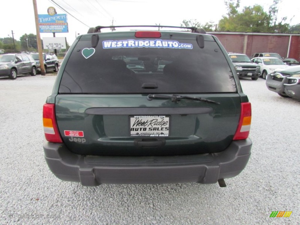2001 Grand Cherokee Laredo 4x4 - Shale Green Metallic / Agate photo #5