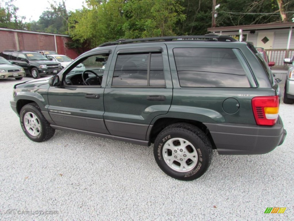 2001 Grand Cherokee Laredo 4x4 - Shale Green Metallic / Agate photo #7