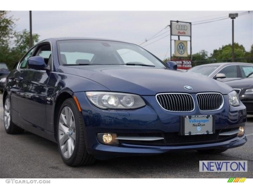 2011 3 Series 328i xDrive Coupe - Deep Sea Blue Metallic / Black photo #2