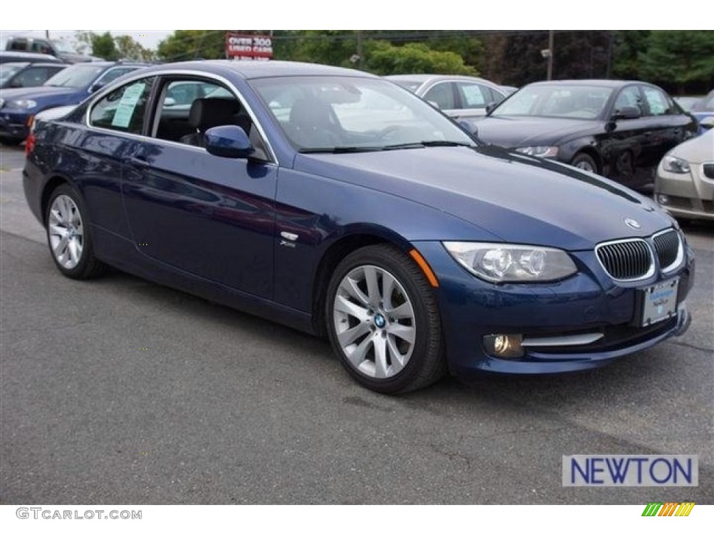 2011 3 Series 328i xDrive Coupe - Deep Sea Blue Metallic / Black photo #3