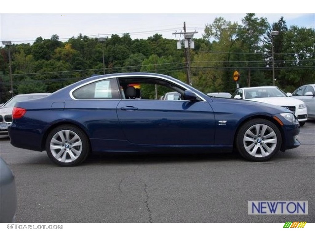 2011 3 Series 328i xDrive Coupe - Deep Sea Blue Metallic / Black photo #4