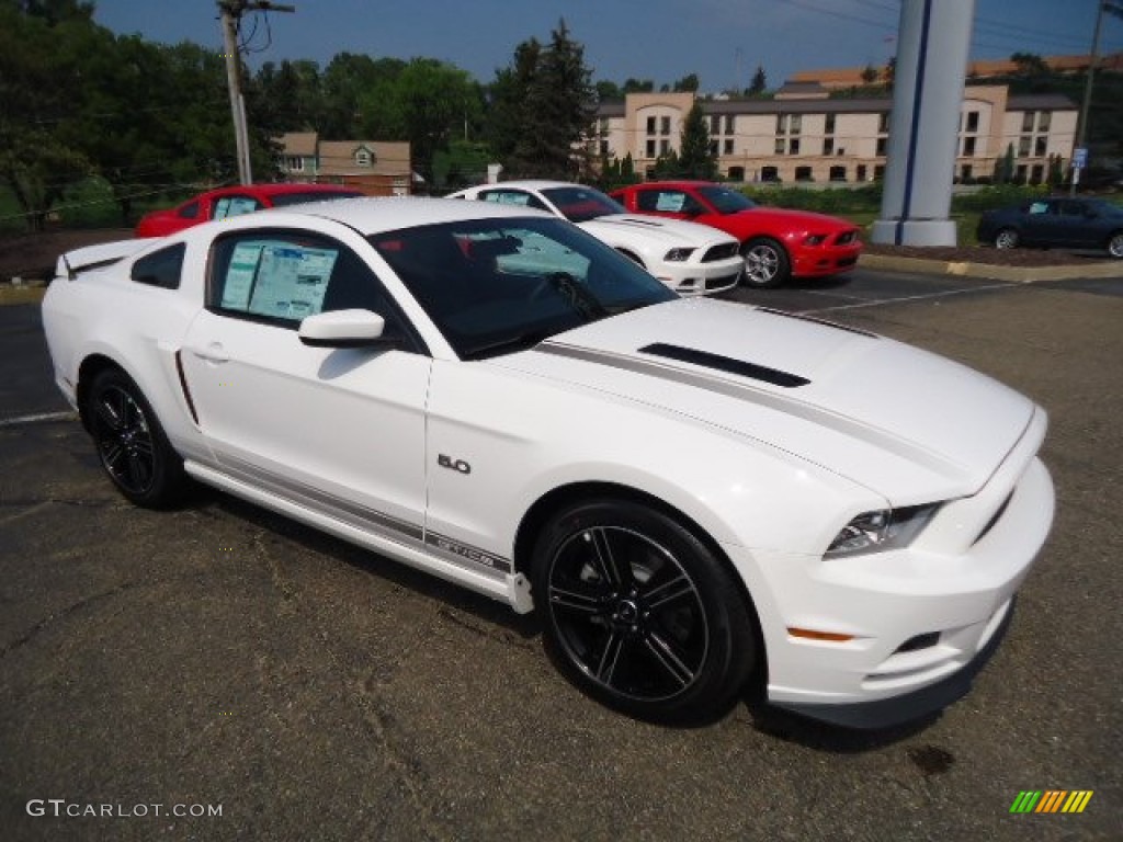 2013 Mustang GT/CS California Special Coupe - Performance White / California Special Charcoal Black/Miko-suede Inserts photo #1