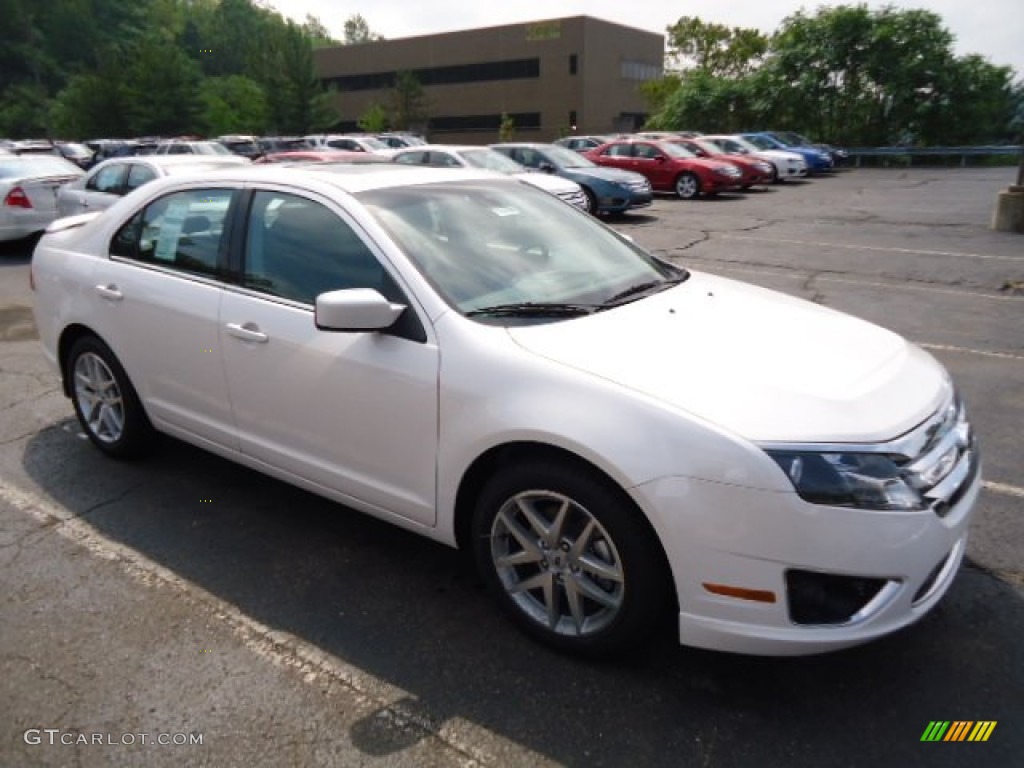 2012 Fusion SEL - White Platinum Tri-Coat / Medium Light Stone photo #1