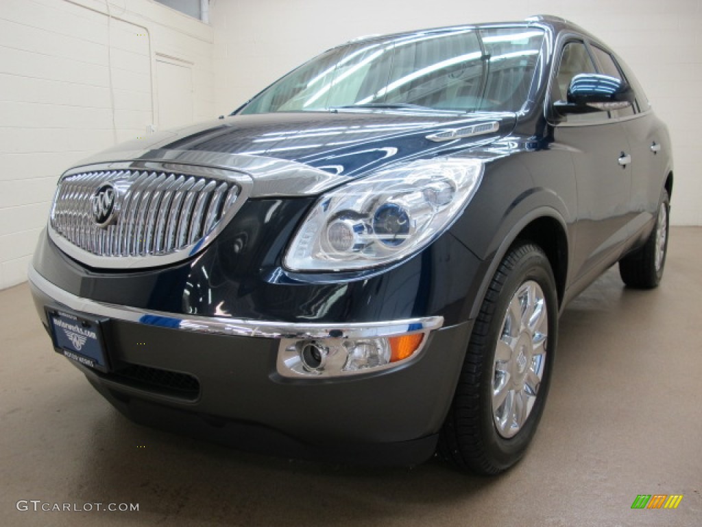 2011 Enclave CX - Ming Blue Metallic / Ebony/Ebony photo #4