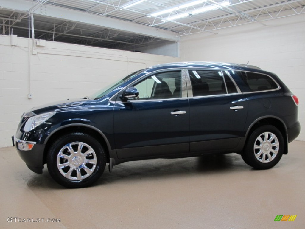 2011 Enclave CX - Ming Blue Metallic / Ebony/Ebony photo #5