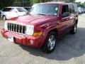2009 Inferno Red Crystal Pearl Jeep Commander Sport 4x4  photo #1