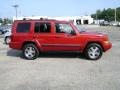2009 Inferno Red Crystal Pearl Jeep Commander Sport 4x4  photo #7