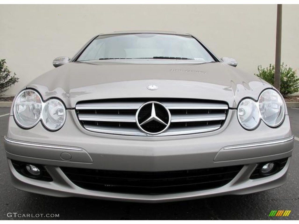 2009 CLK 350 Coupe - Pewter Metallic / Black/Stone photo #2