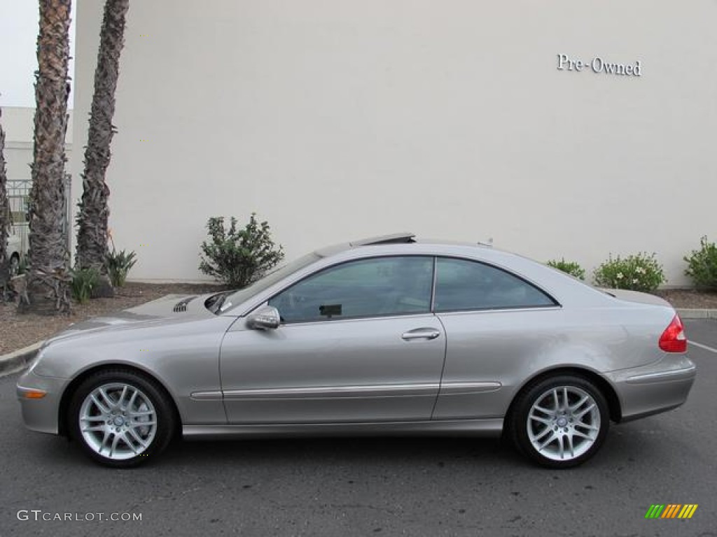 Pewter Metallic 2009 Mercedes-Benz CLK 350 Coupe Exterior Photo #70554727